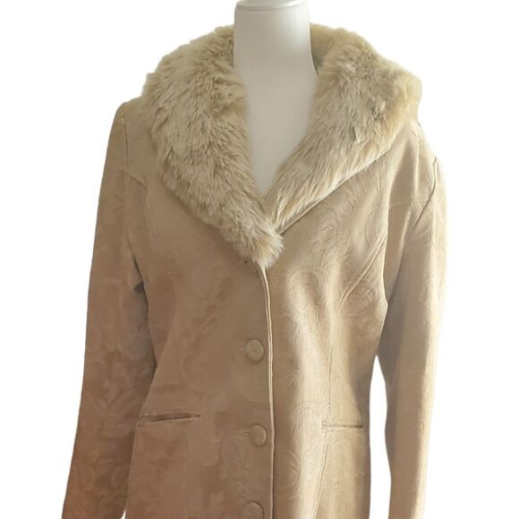 PENNY LANE COAT  GIACCA GALLARY COMPANY LARGE TAN - Picture 1 of 7